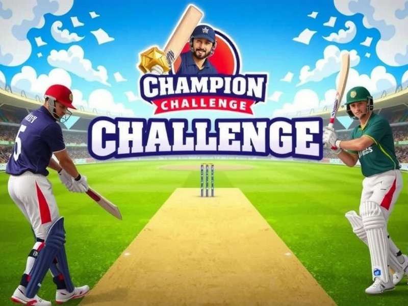 Intense cricket action in Career Mode Cricket Champion Challenge Gameplay Screenshot